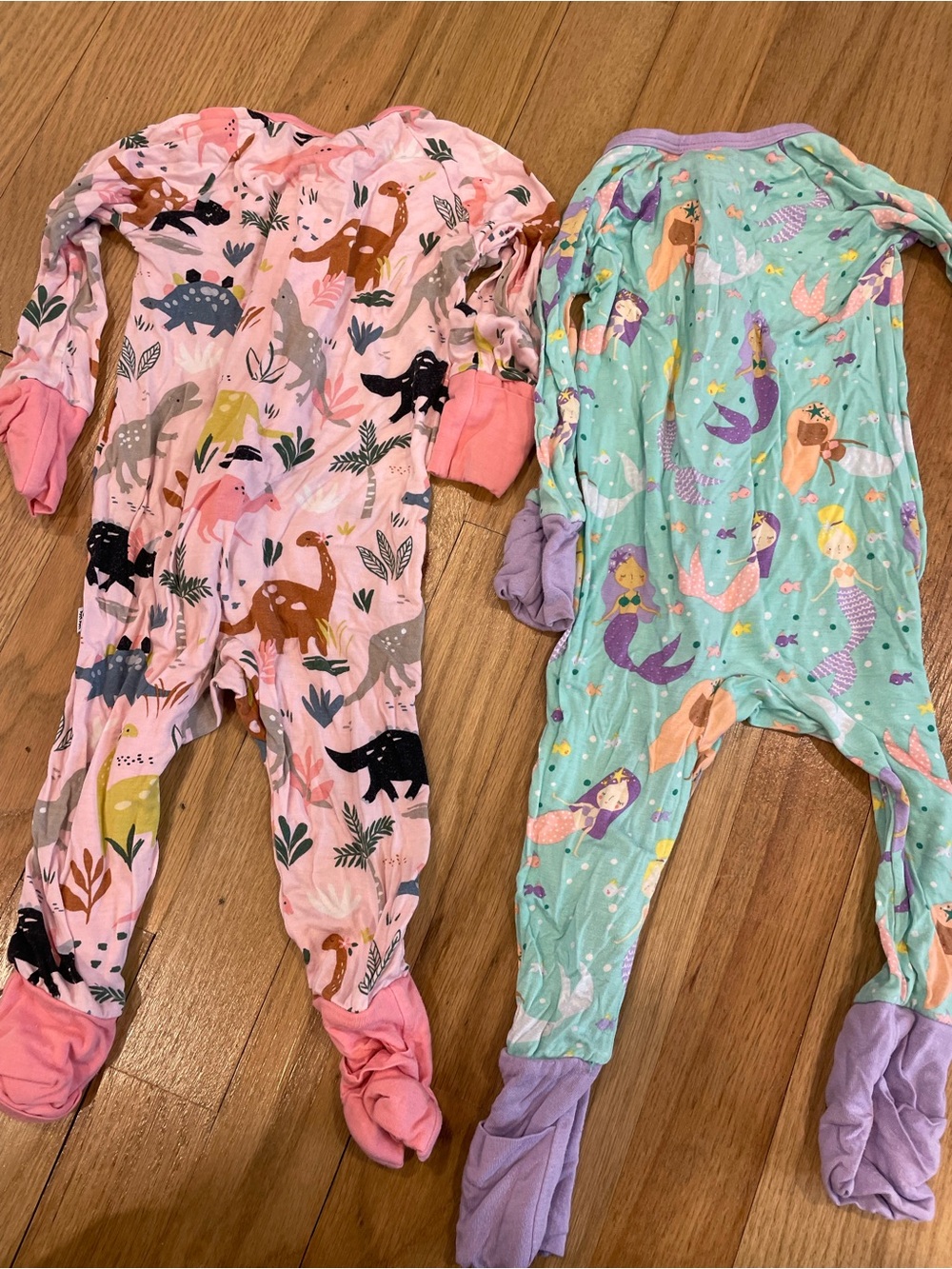 Little Sleepies One-Piece Zip Up Footed Pajamas - Picture 4 of 4